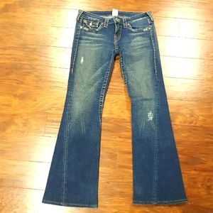 True Religion Joey Flare blue jeans